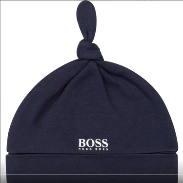 Gorro BOSS azul marino para bebé niño
